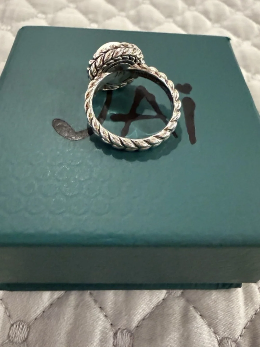 JAI Sterling Silver Cultured Freshwater Pearl Ring- Size 8( NEW)